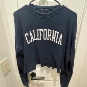 Brandy Melville waffle weave crew "California" tshirt